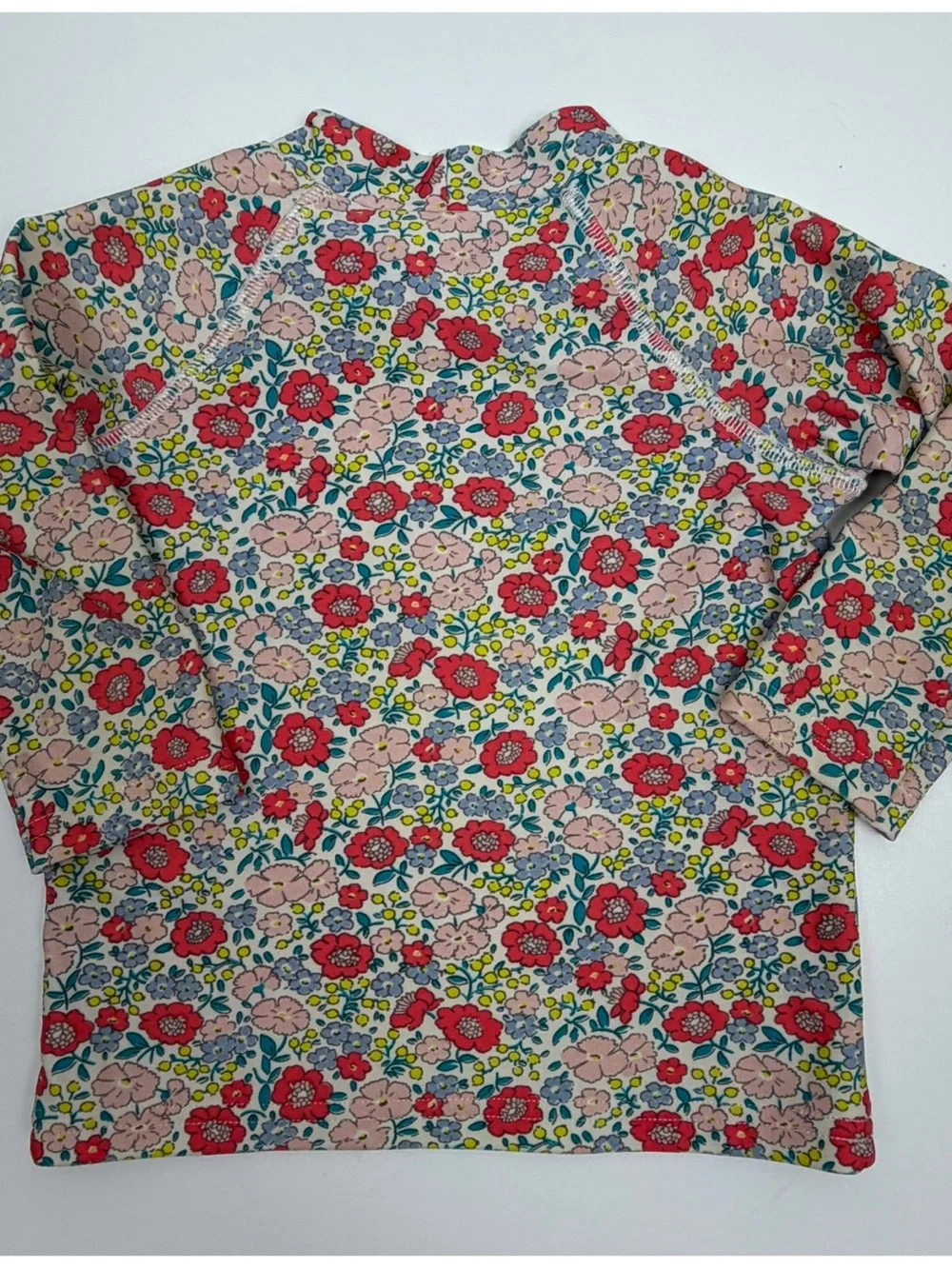 Baby Boden | Ditsy Floral Long-Sleeve Swim Shirt Sun Cover Rash Guard | 6-12 M